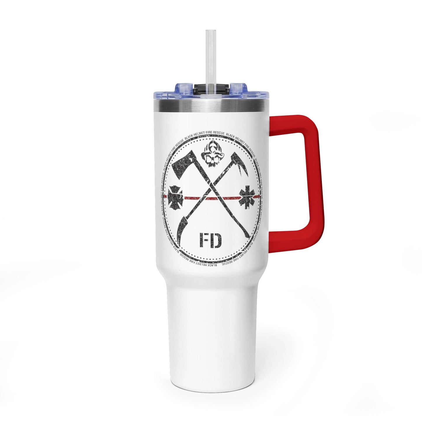 Fire Rescue Thin Red Line 40oz Stainless Steel Tumbler