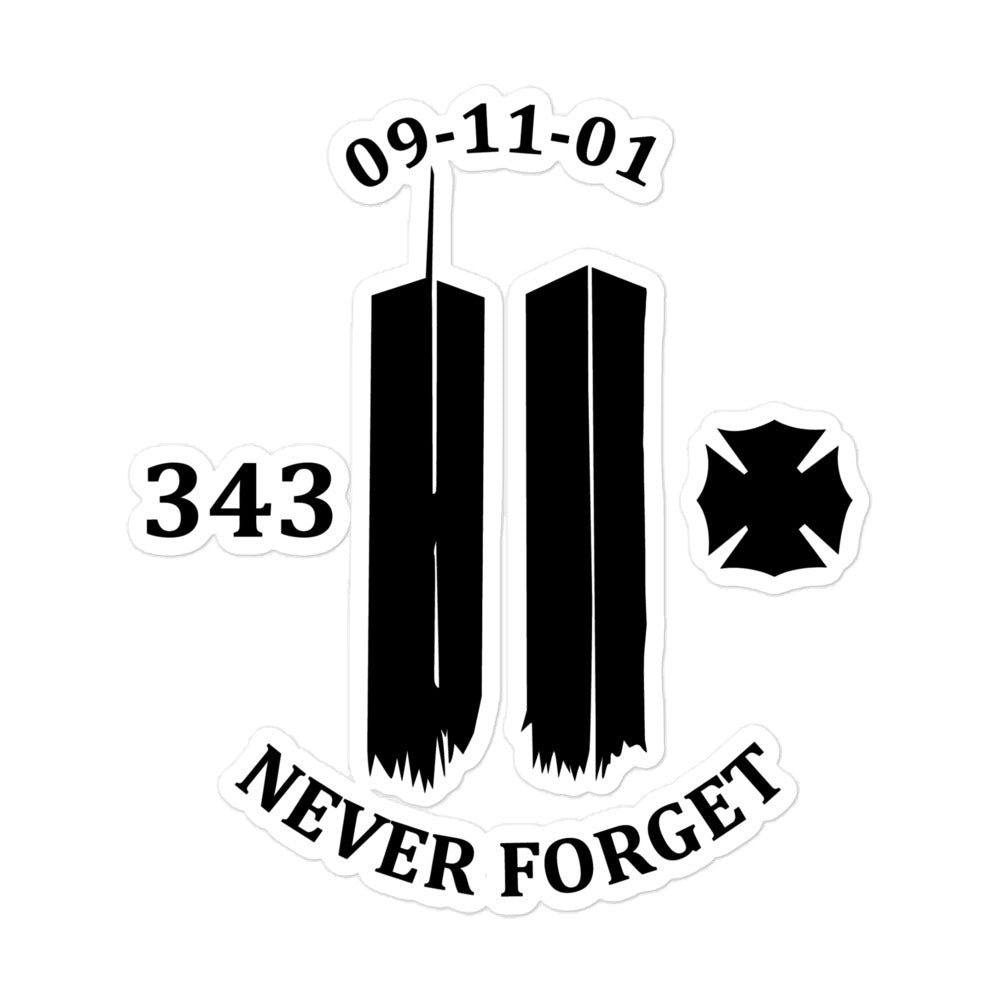 9-11 Never Forget 343 Decal