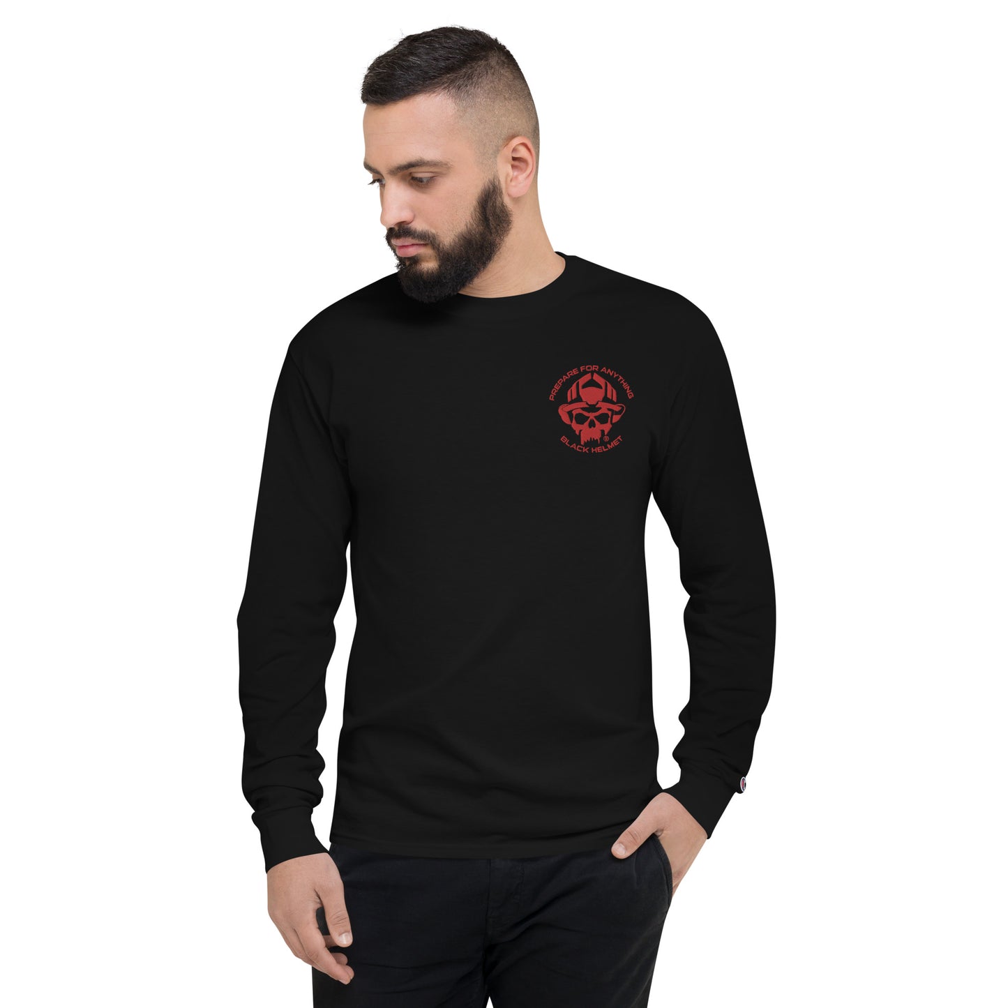 Prepare For Everything Embroidered Men's Champion Long Sleeve Shirt