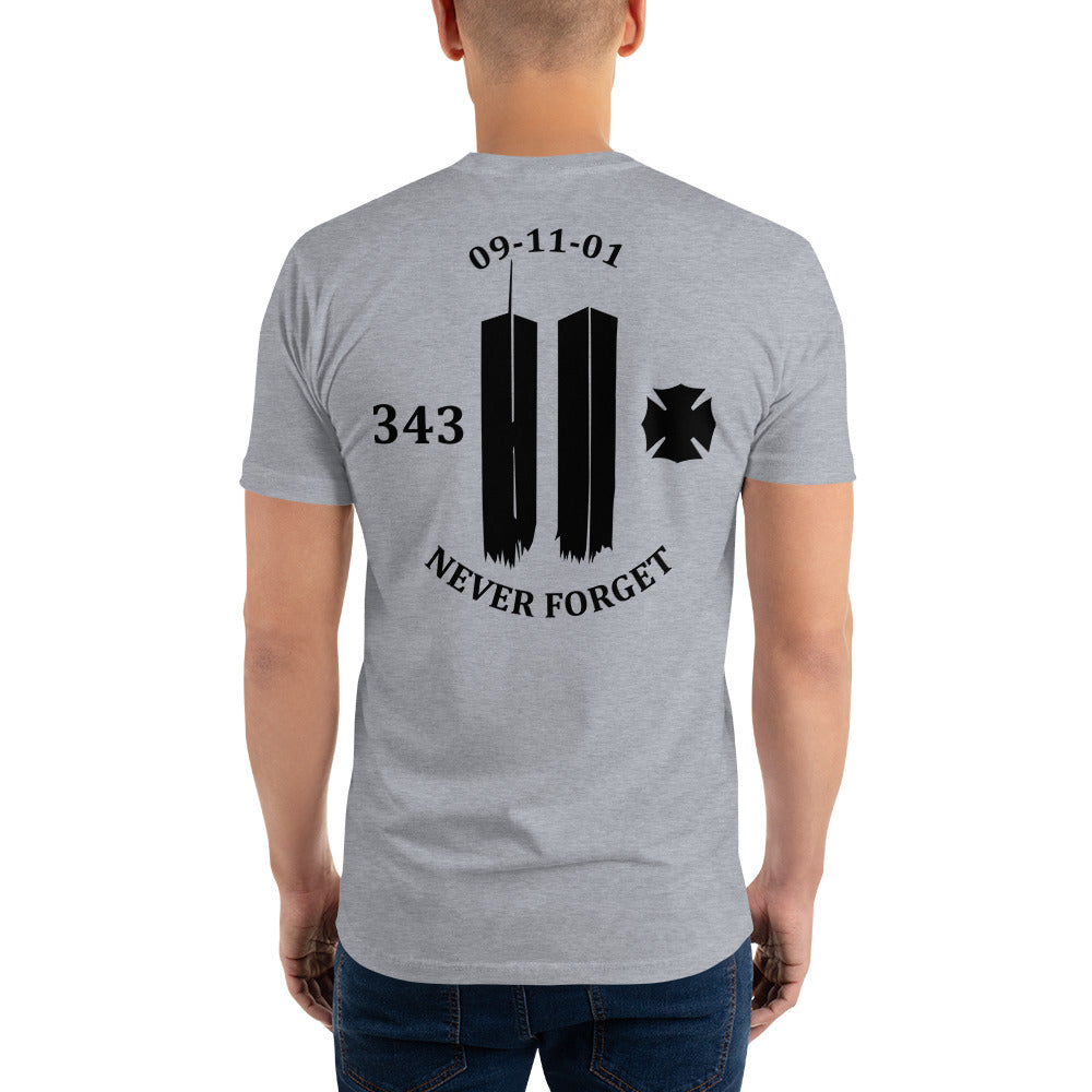 Never Forget 9-11-2001 343 Twin Towers T Shirt