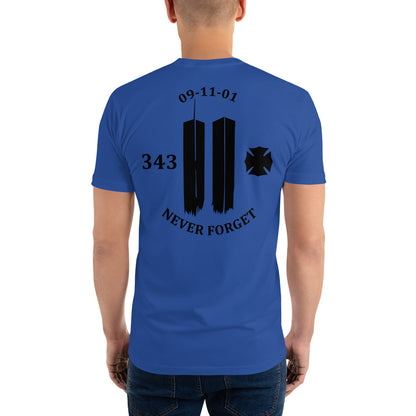 Never Forget 9-11-2001 343 Twin Towers T Shirt