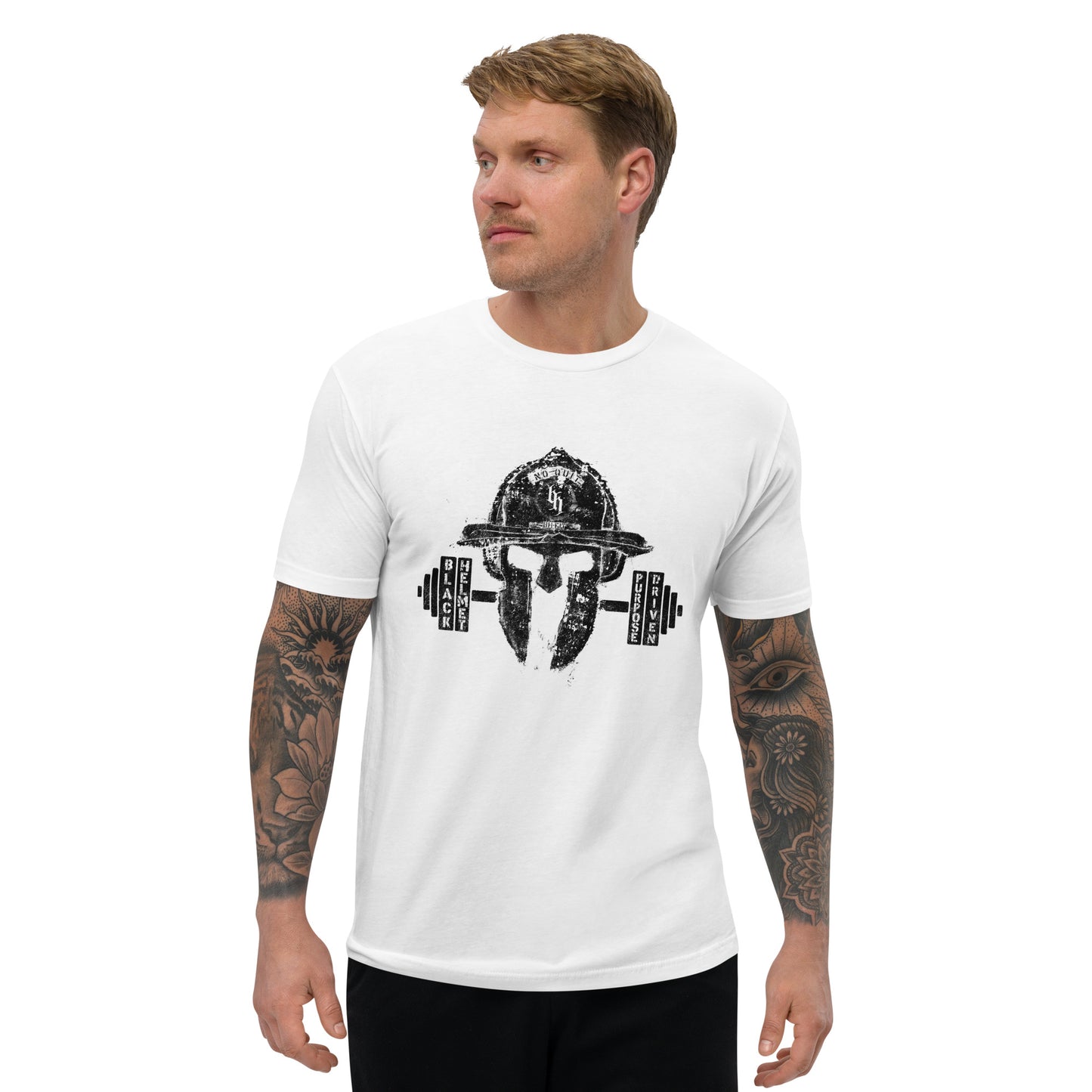 Purpose Driven No Quit Black Helmet Fit Premium T Shirt