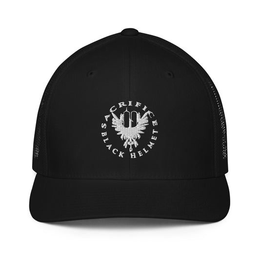 Gorra de camionero con parte trasera de malla Sacrifice Twin Towers 9-11 | Flexfit 6511