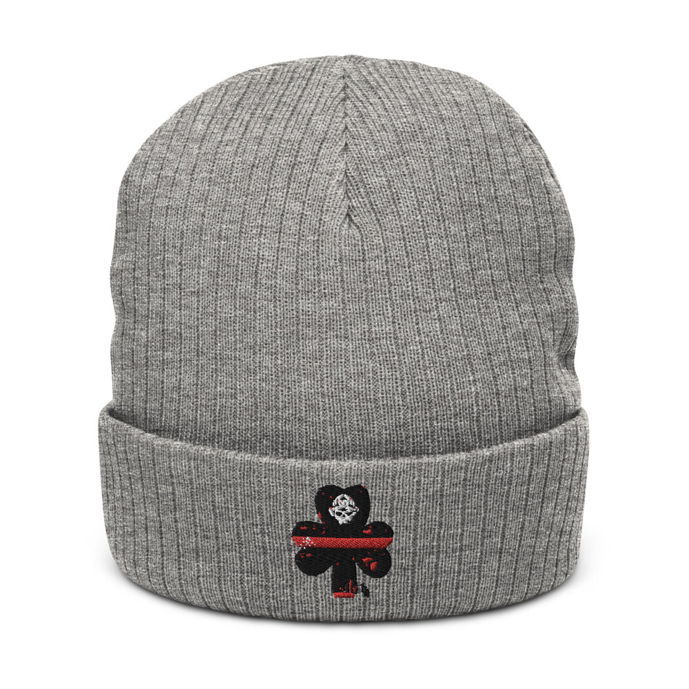 Brotherhood Before All Irish Shamrock Reline Recycled Premium Cuffed Beanie