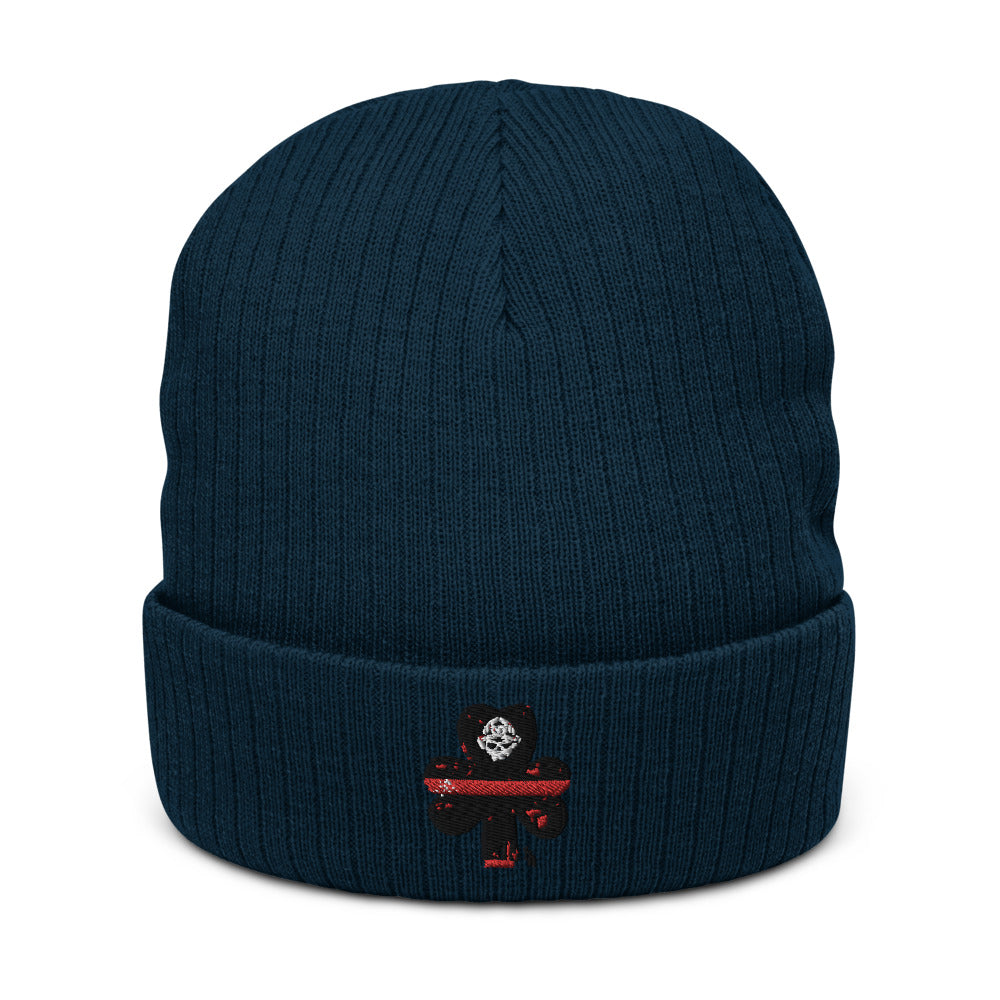 Brotherhood Before All Irish Shamrock Reline Recycled Premium Cuffed Beanie