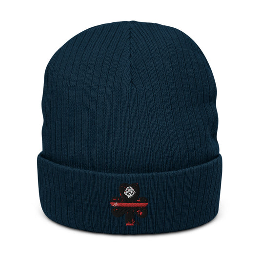 Gorro de lana reciclado premium con puños y diseño de trébol irlandés Brotherhood Before All