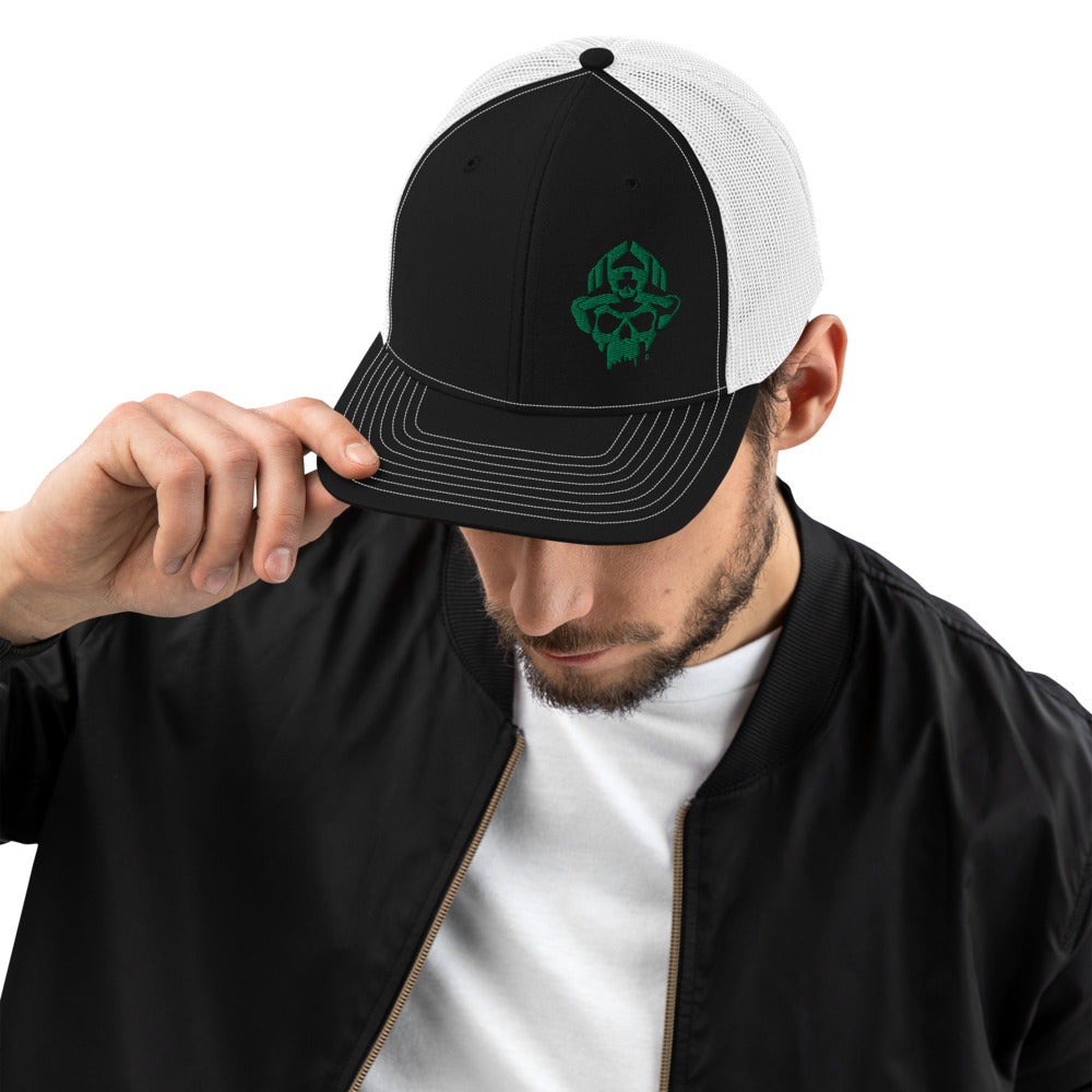 Black Helmet Irish Skull - Limited St. Patrick's Day Edition Trucker Cap