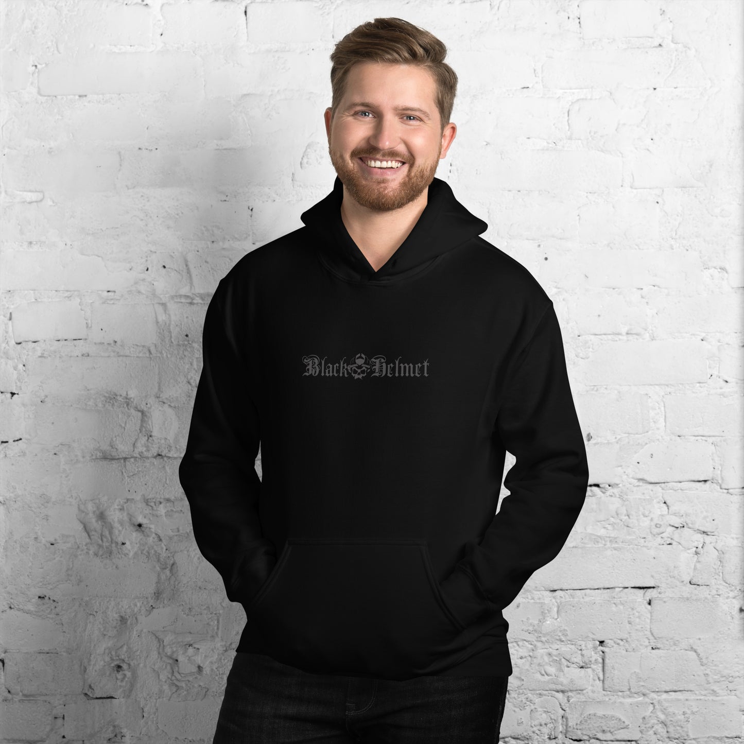 Black on Black Logo Hoodie