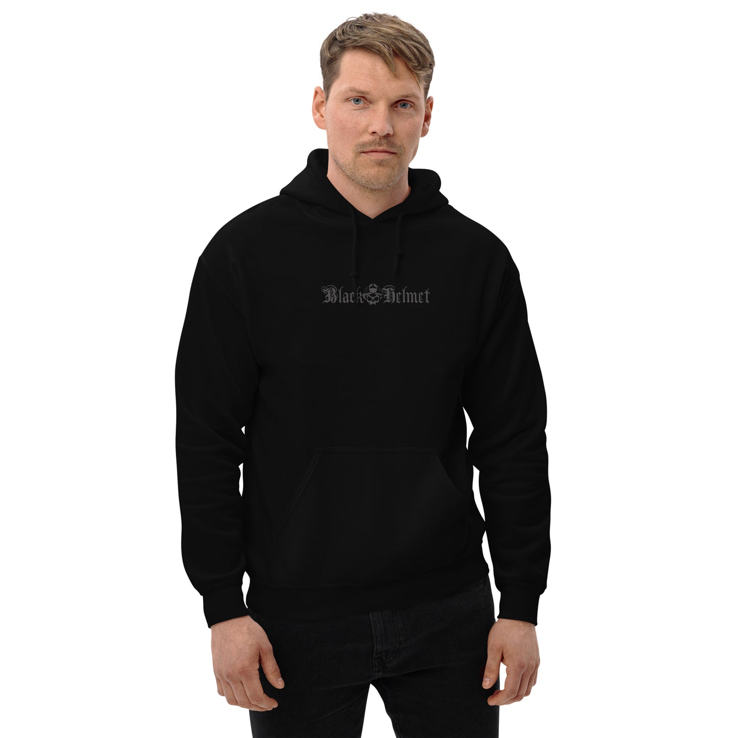 Black on Black Logo Hoodie