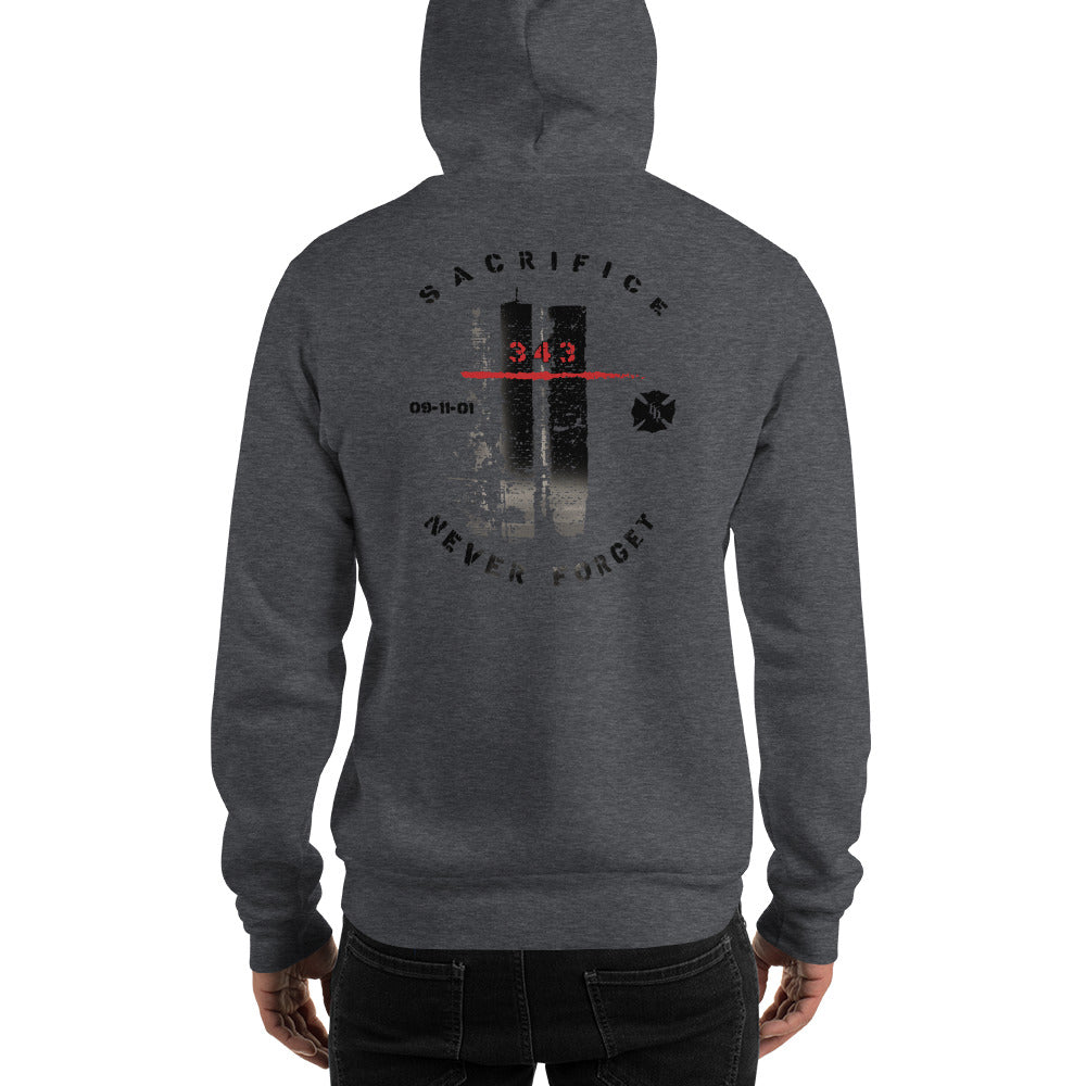 9/11 Never Forget 343 Twin Towers Hoodie