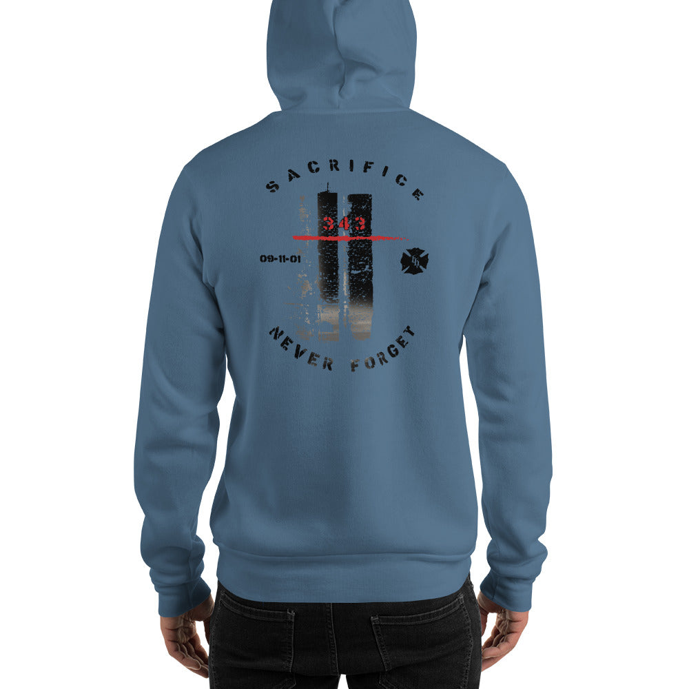 9/11 Never Forget 343 Twin Towers Hoodie