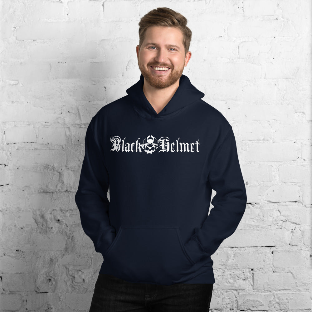 Black Helmet Logo Hoodie