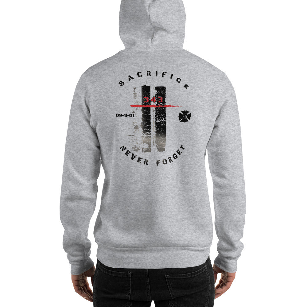 9/11 Never Forget 343 Twin Towers Hoodie