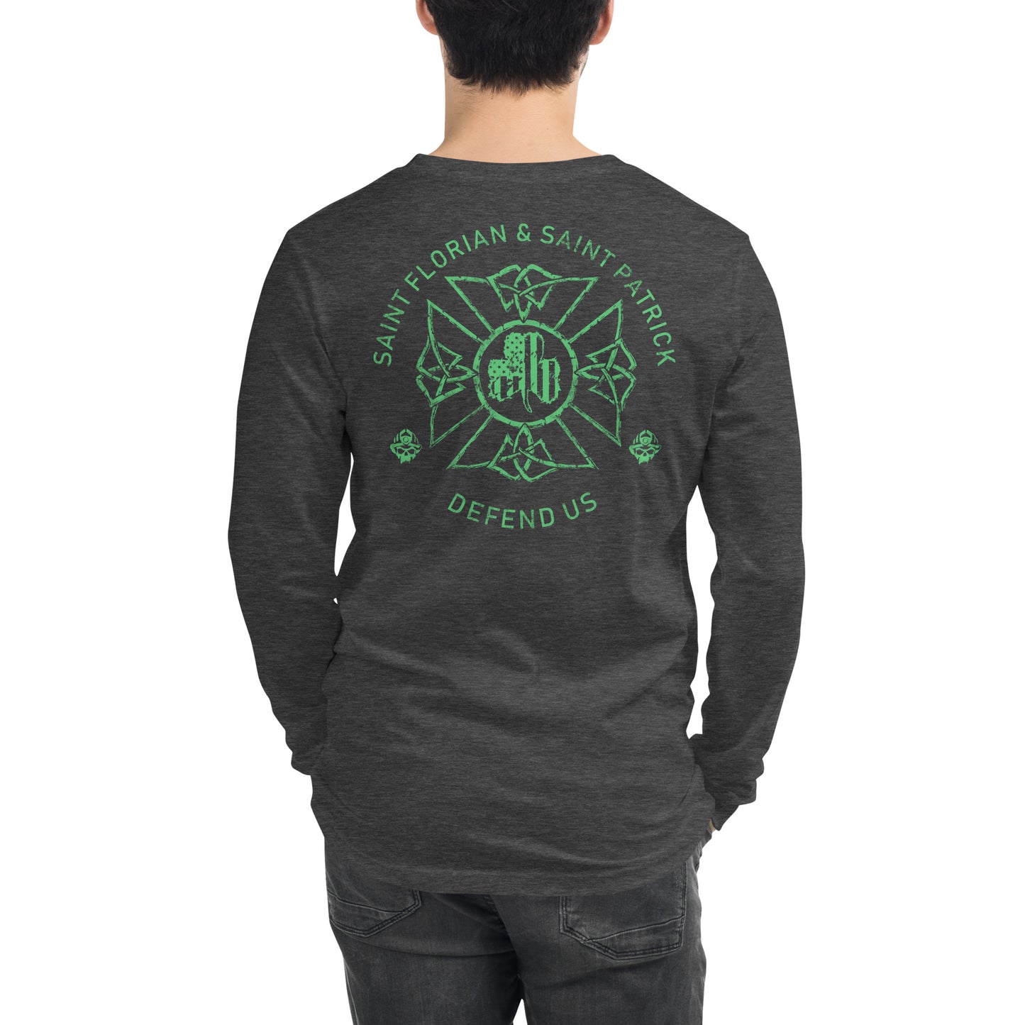 St. Florian Irish Protect Us Premium Sport-Langarm-T-Shirt