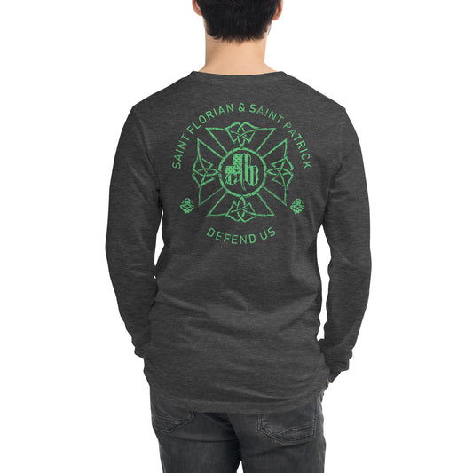 Camiseta deportiva de manga larga premium St. Florian Irish Protect Us