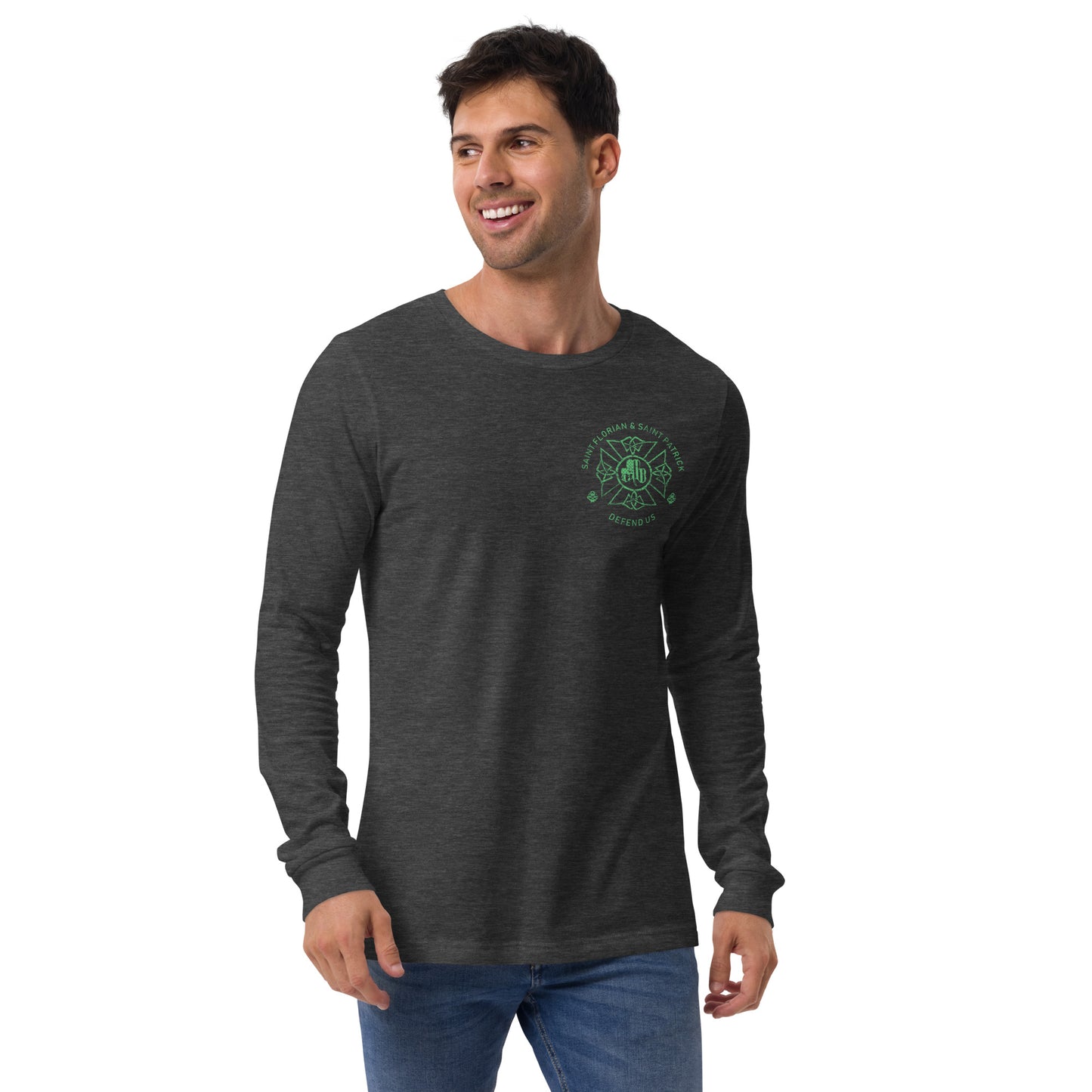 St. Florian Irish Protect Us Premium Sport-Langarm-T-Shirt