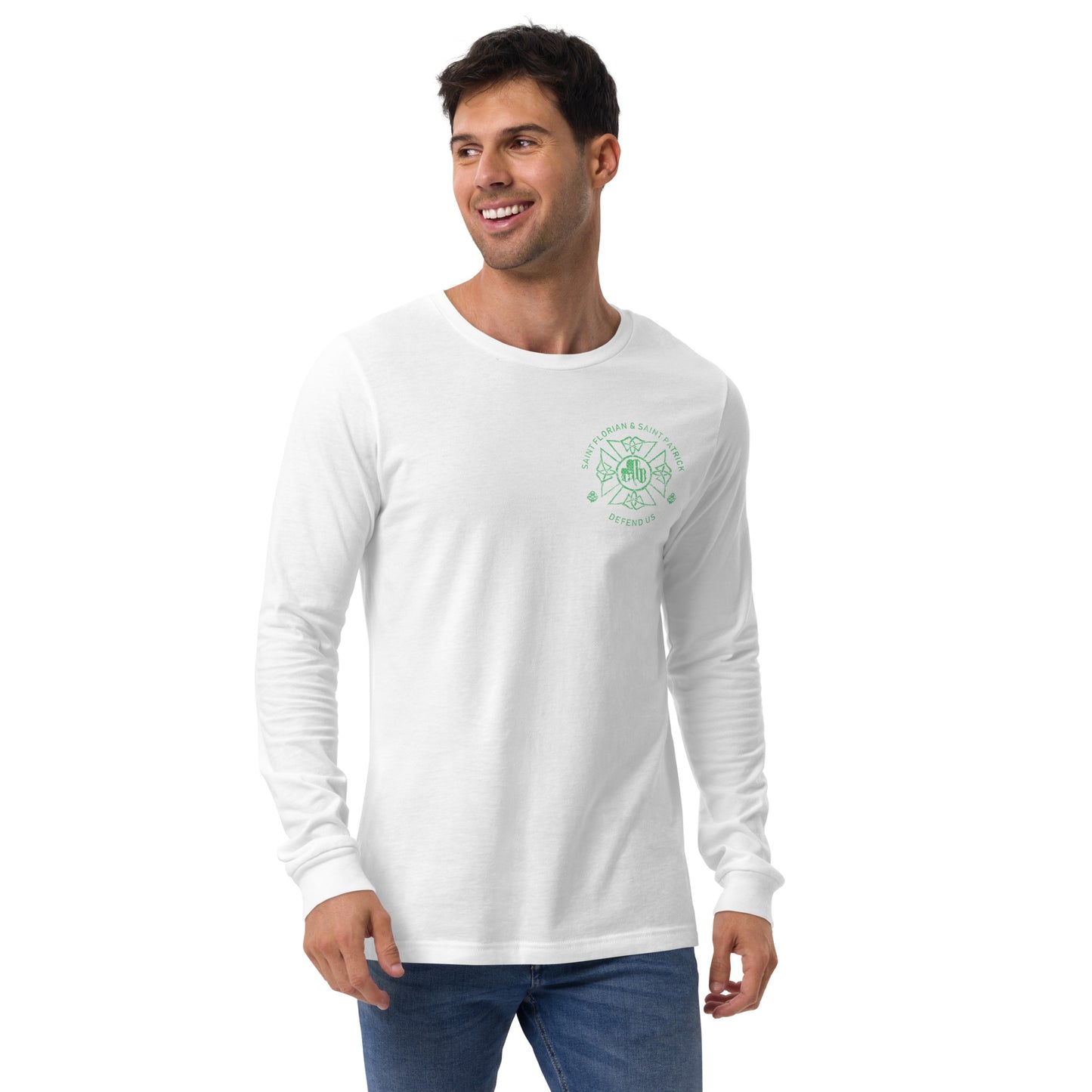 St. Florian Irish Protect Us Premium Sport-Langarm-T-Shirt