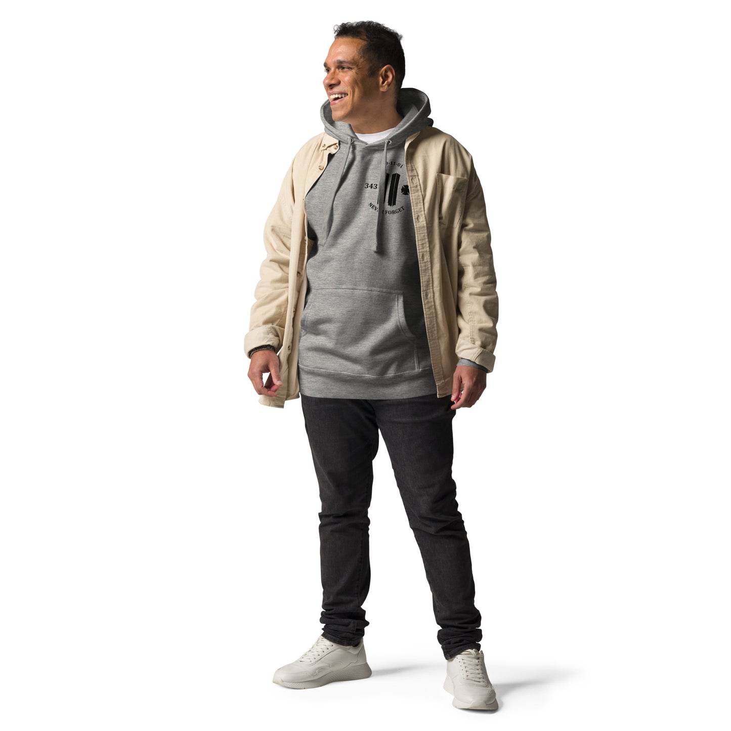 9/11 Niemals vergessen 343 Twin Towers Kapuzenpullover