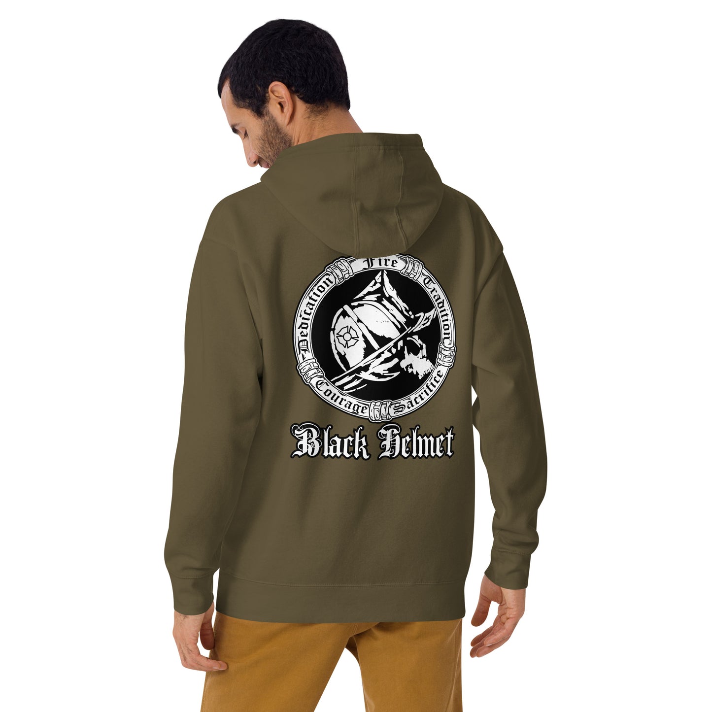 Fight Fire Dedication, Tradition, Sacrifice and Courage Premium Hoodie | Cotton Heritage