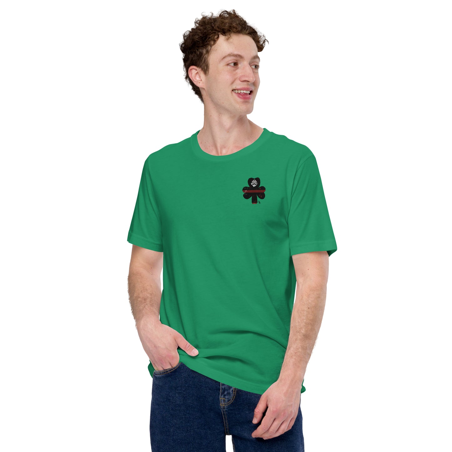 Brotherhood Before All Irish Shamrock Athletic Tee