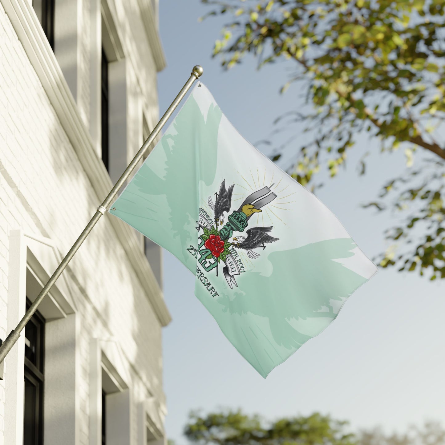 343 Eternal Memorial Double-Sided Outdoor Flag