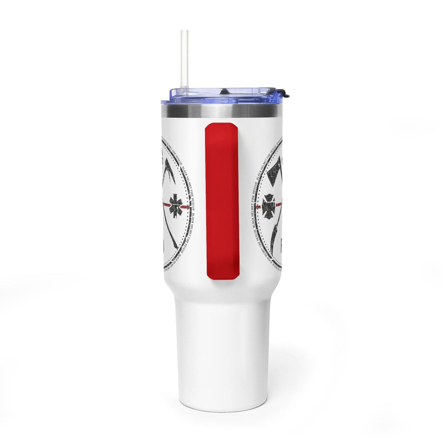Fire Rescue Thin Red Line 40oz Stainless Steel Tumbler