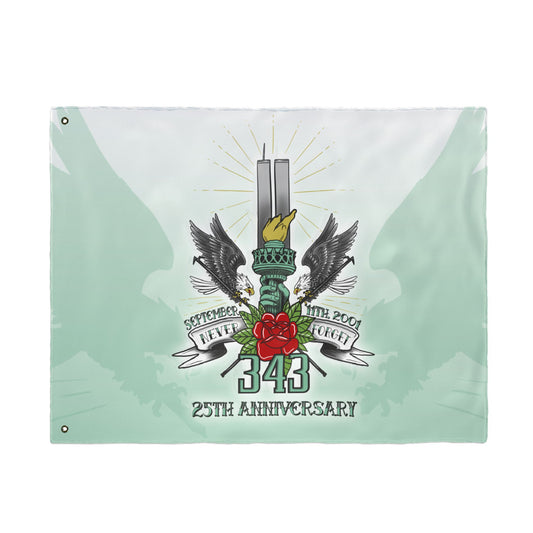 343 Eternal Memorial Double-Sided Outdoor Flag