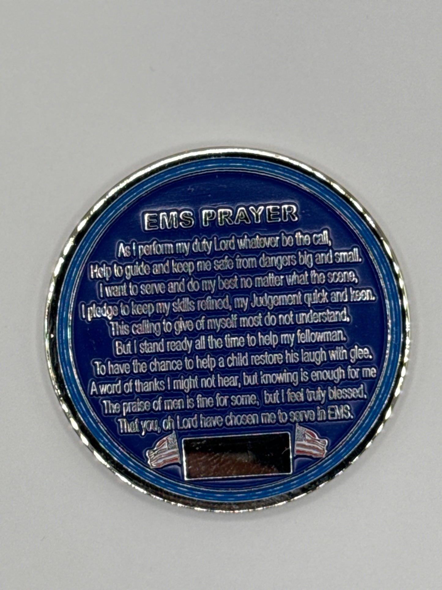 EMS Prayer Challenge Coin (Blue)