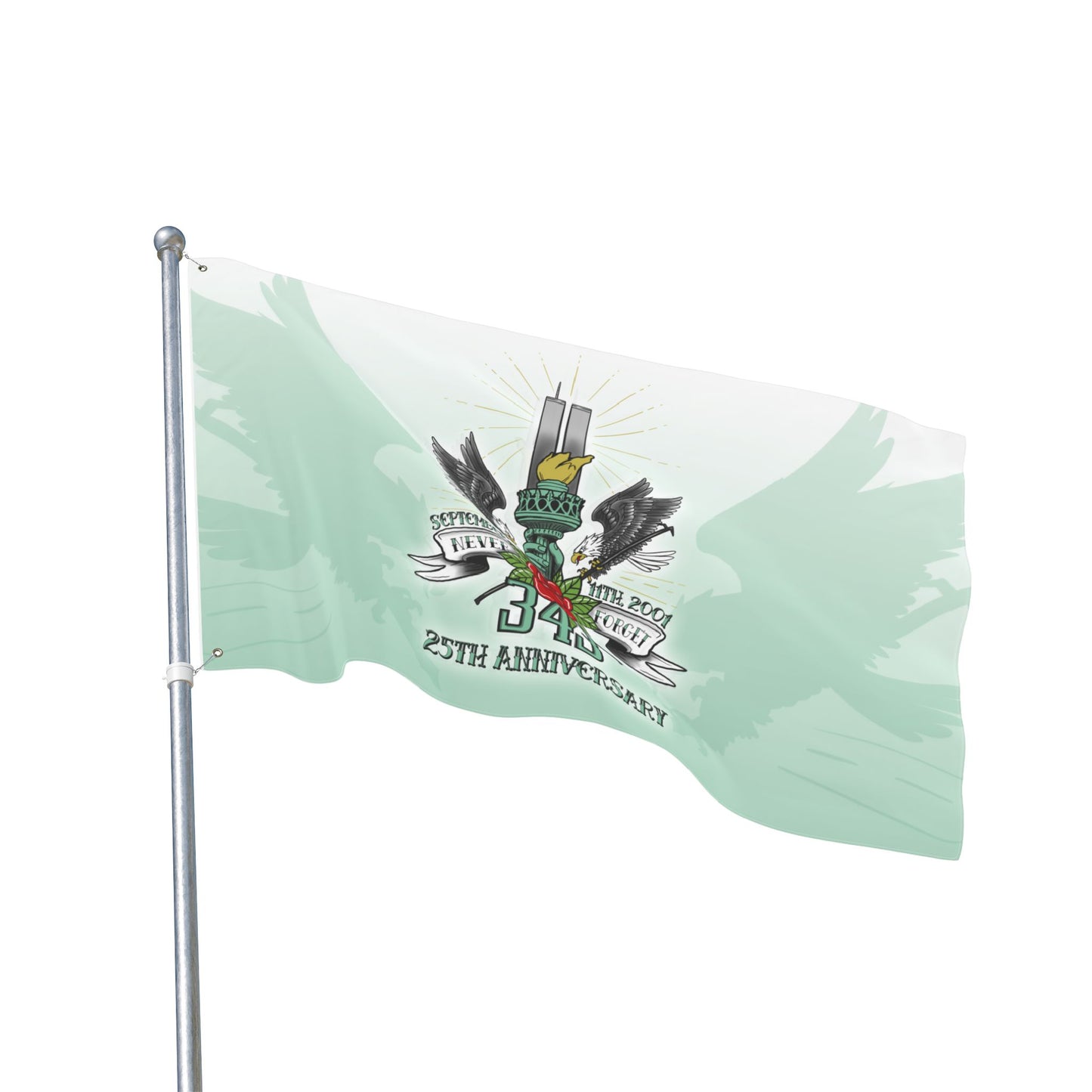 343 Eternal Memorial Double-Sided Outdoor Flag
