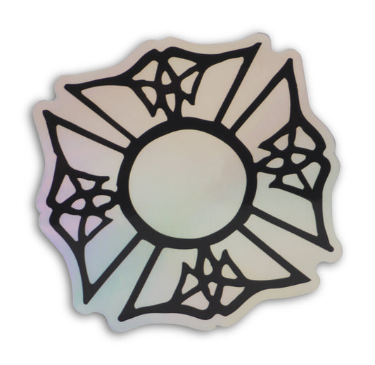Holographic Maltese Cross Decal - Limited Edition