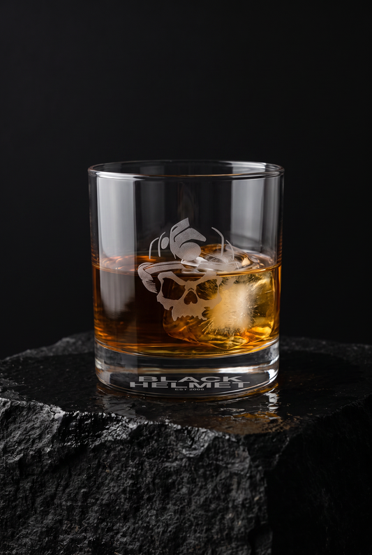 Engraved Skull Logo Rocks Glass (10oz)