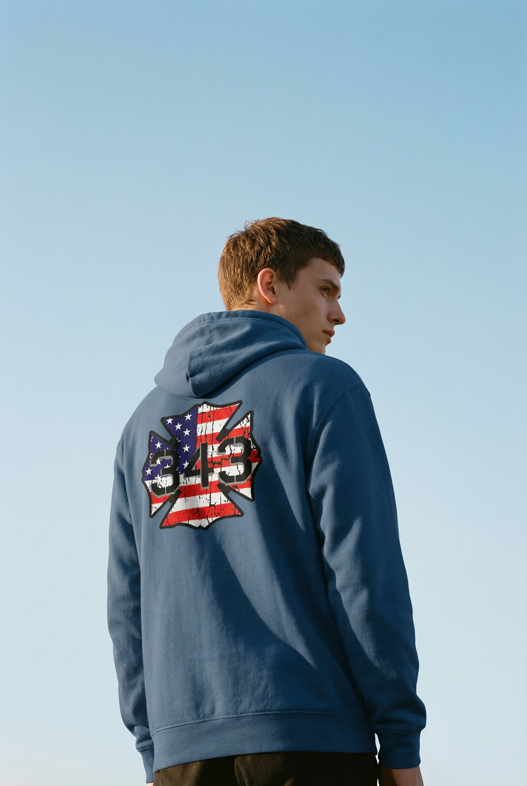 343 Niemals vergessen Kapuzenpullover