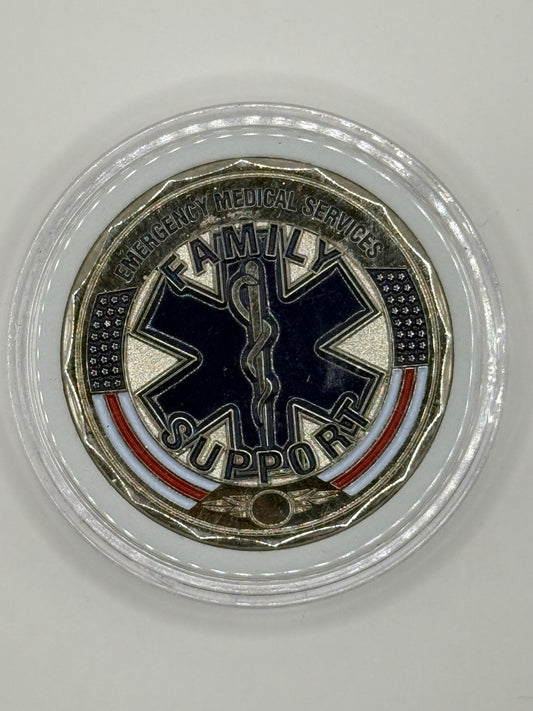 EMS Family Support Prayer Challenge Coin