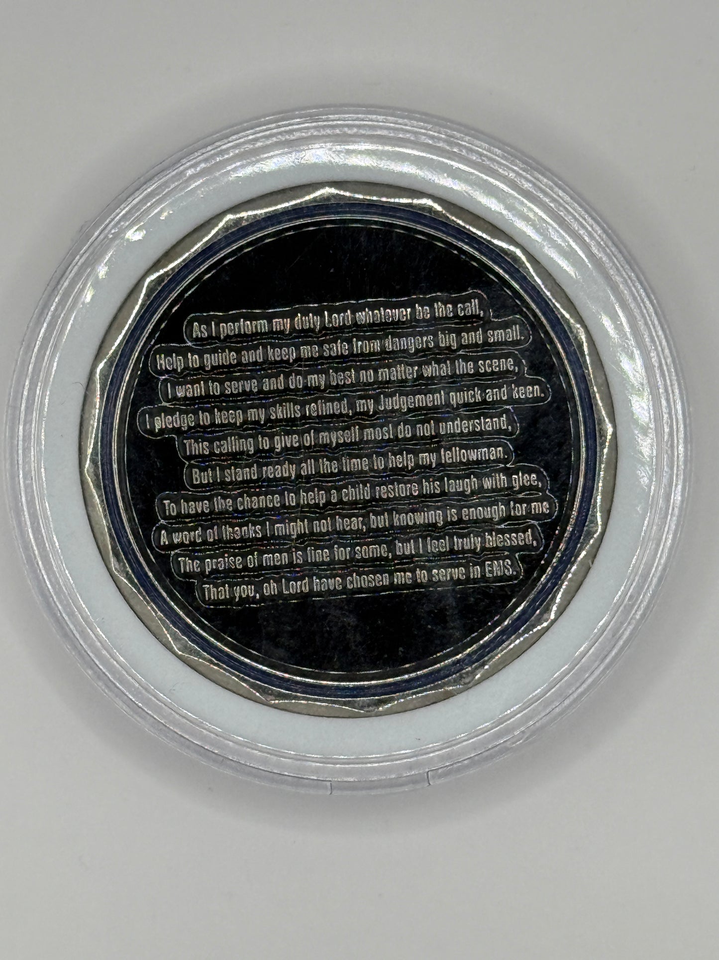 EMS Family Support Prayer Challenge Coin