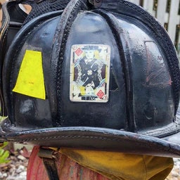 1 or 5 Pack | Black Helmet " The Jack" Firefighter Decals  "Jack of All Trades Firefighters"