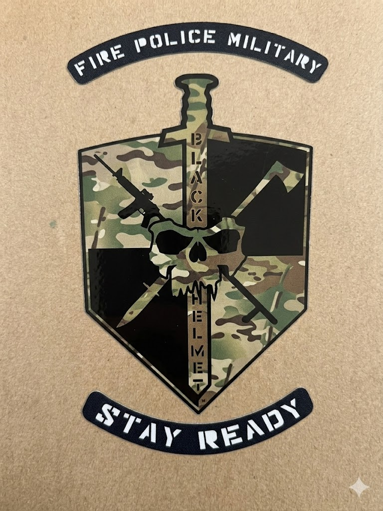 Stay Ready: Fire Police Military Decal