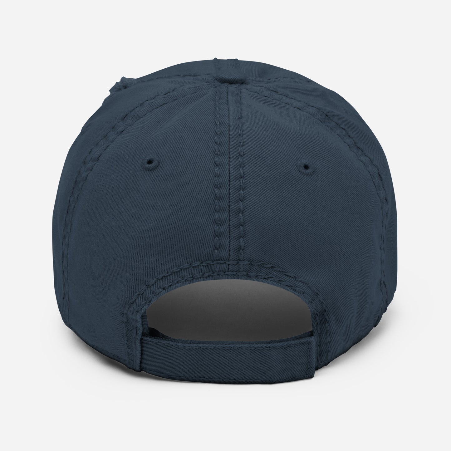 Gorra de sarga de algodón desgastada con logotipo de calavera y casco negro