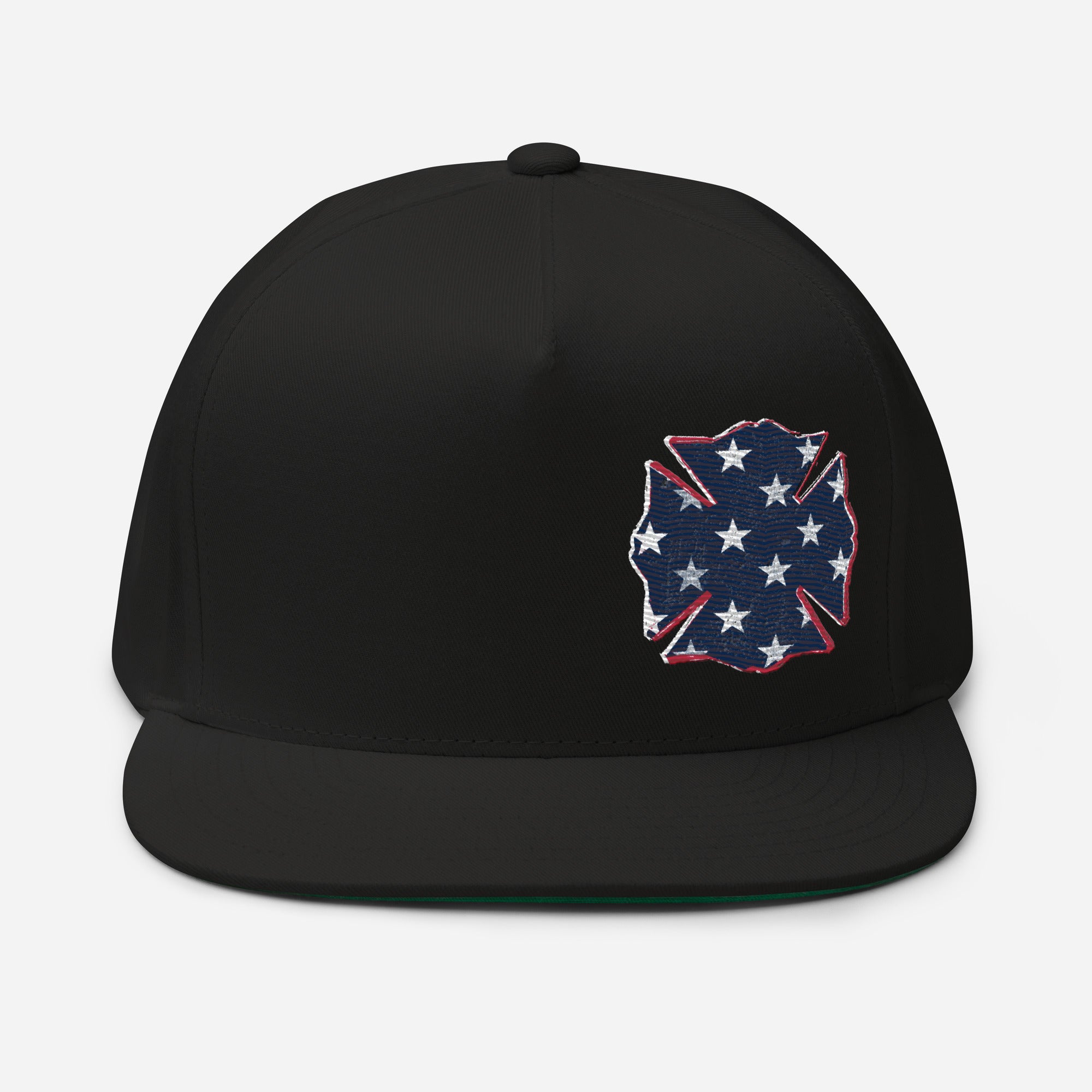 Freedom Maltese Flat Bill Hat – Black Helmet