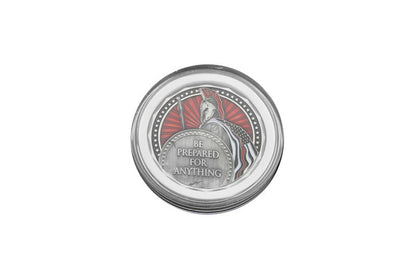 Be Prepared For Anything Spartan Fight Fire Challenge Coin