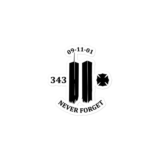 9-11 Never Forget 343 Decal