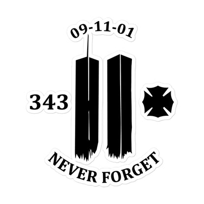 9-11 Never Forget 343 Decal