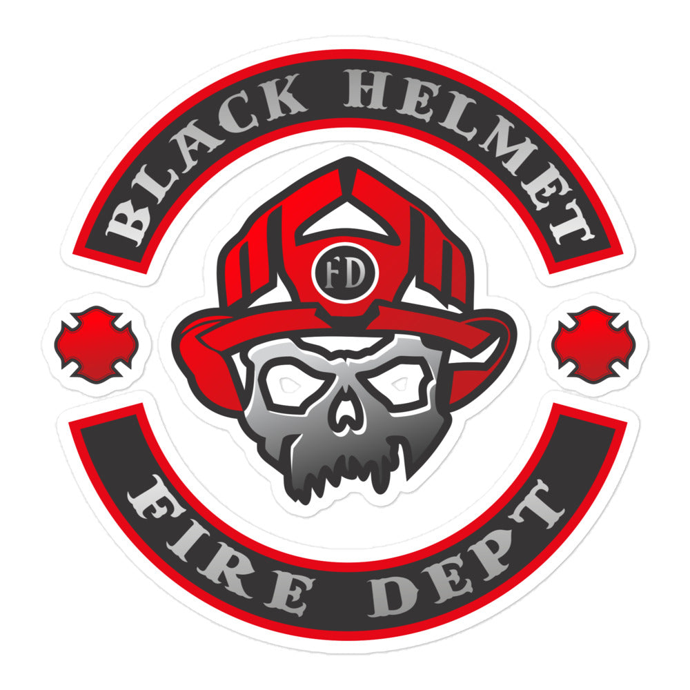 Black helmet hot sale logo