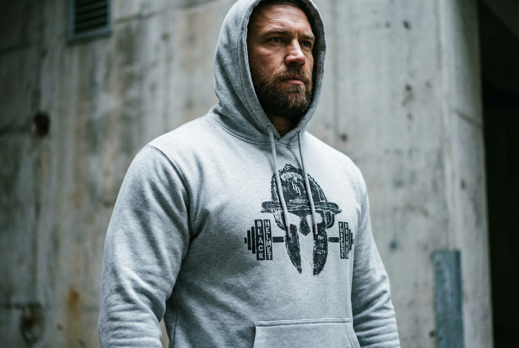 Kapuzenpullover mit zielorientiertem „No Quit“-Aufdruck