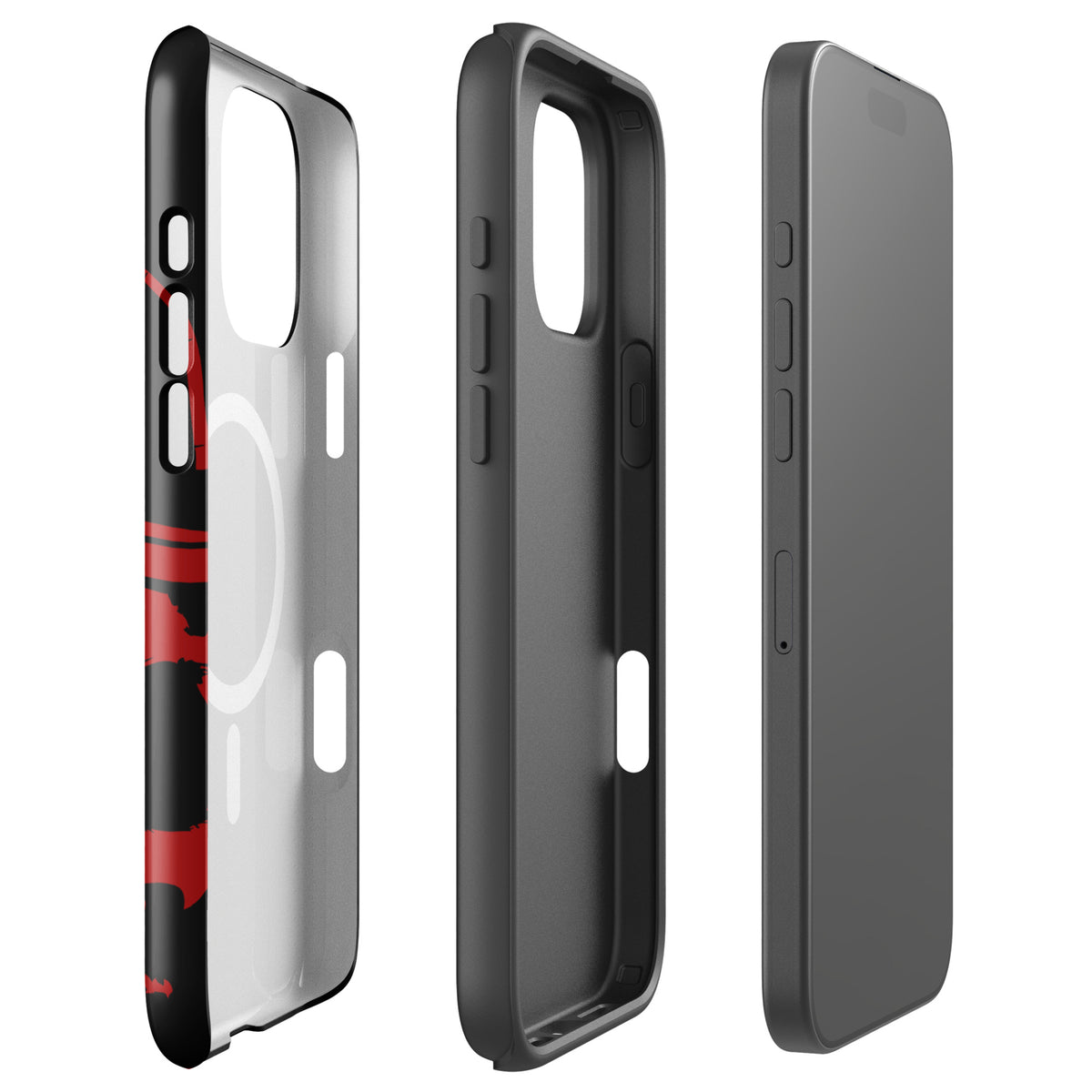 Red Icon Skull Logo MagSafe® Tough Case for iPhone®