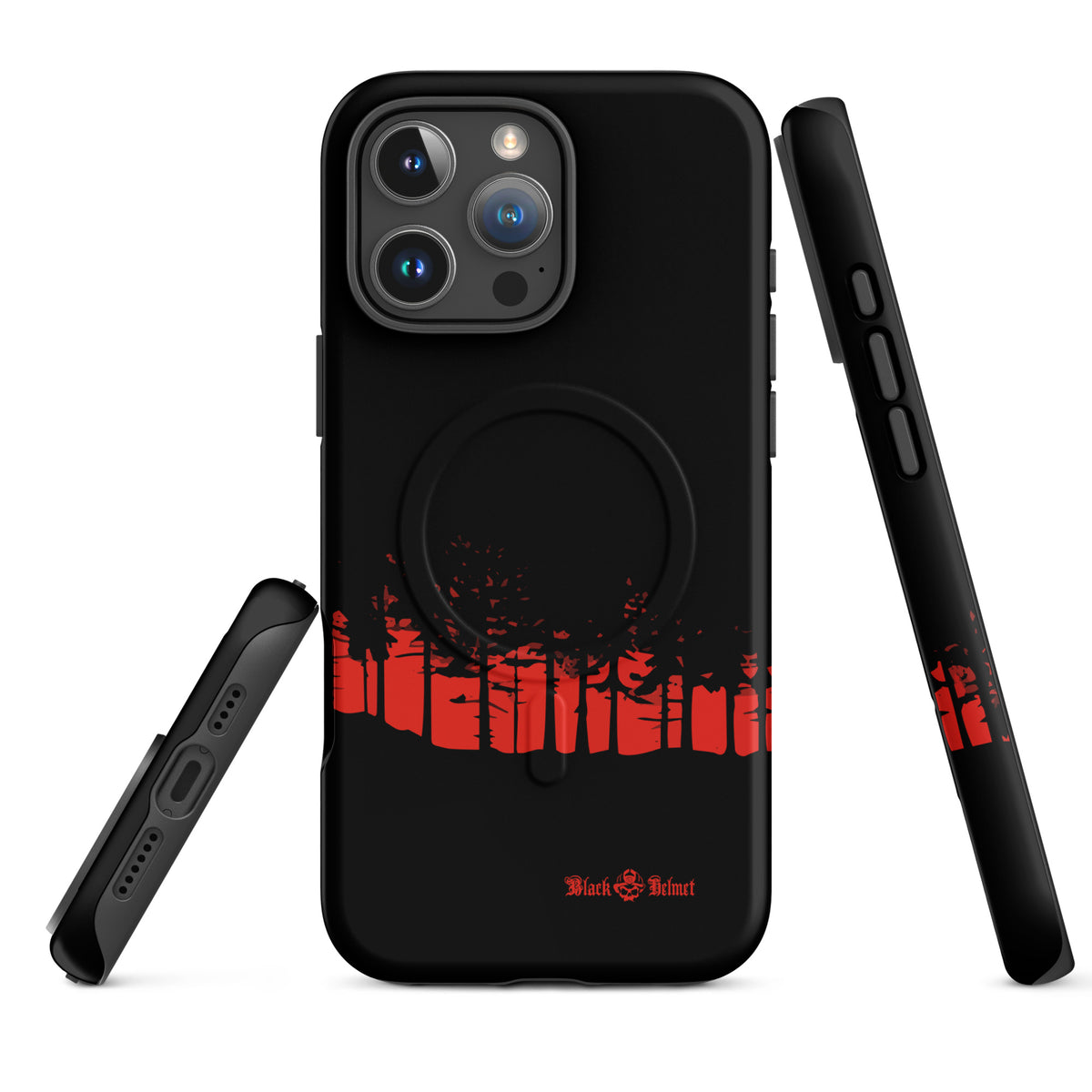 Forest Red Line MagSafe® Tough Case for iPhone®
