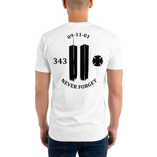 Never Forget 9-11-2001 343 Twin Towers T Shirt