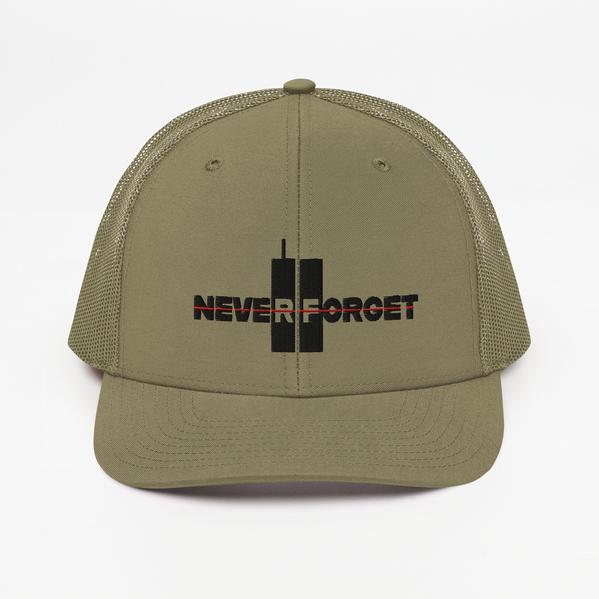 Never Forget 9.11.01 Thin Red Line Richardson R112 Trucker Cap – Black ...