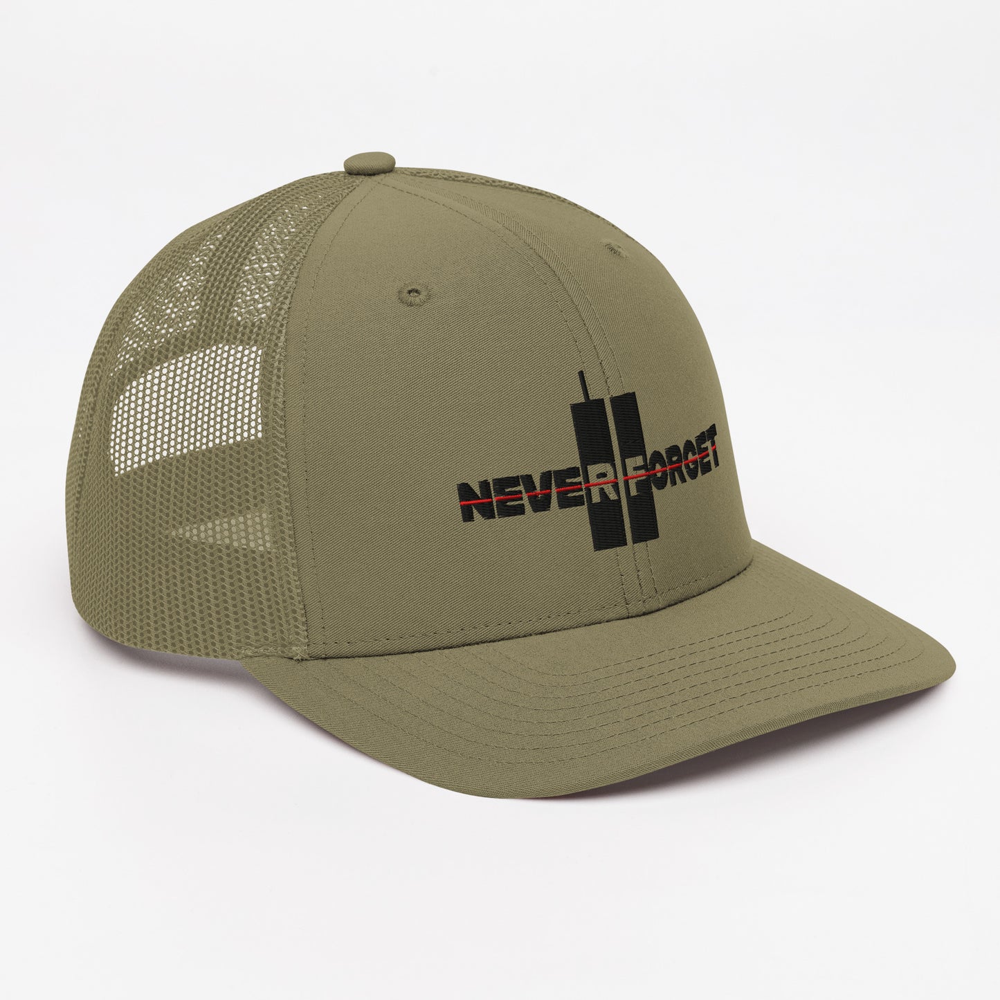 Niemals vergessen 9.11.01 Thin Red Line Richardson R112 Trucker Cap