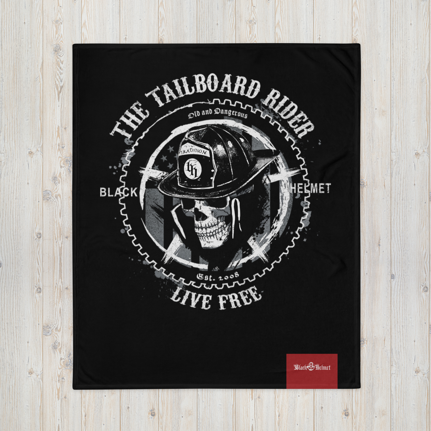 Tailboard Rider Throw Blanket