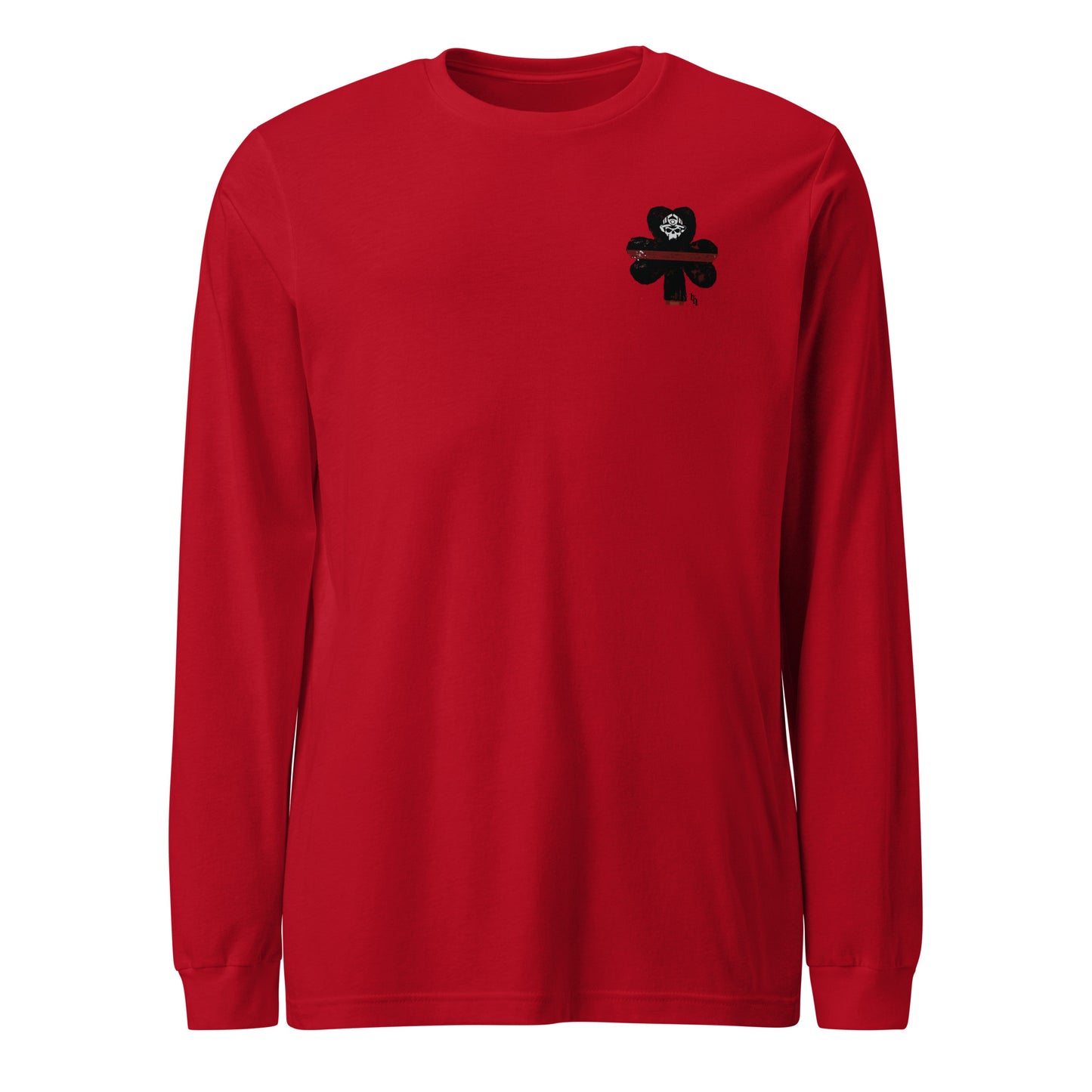 Camiseta unisex de manga larga de lona premium Bella con el trébol irlandés Brotherhood Before All